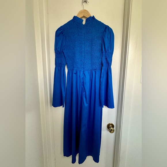 Kitri Juliette Blue Smocked Dress Size 2 - Picture 5 of 7